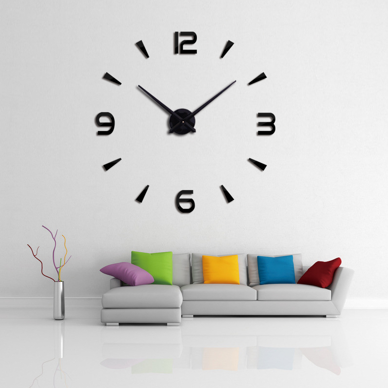 Gambar produk TaffHOME Jam Dinding Besar DIY Giant Wall Clock 90-100cm - DIY-104