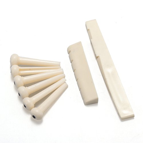 Gambar produk TaffSTUDIO Bridge Pins Saddle Senar Nut Gitar Akustik - A009
