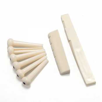 Gambar produk TaffSTUDIO Bridge Pins Saddle Senar Nut Gitar Akustik - A009