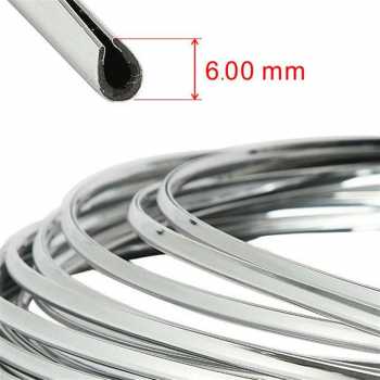 Gambar produk OTOHEROES Lis Dekorasi Interior Mobil Moulding Chrome Trim Strip 4M - C3578