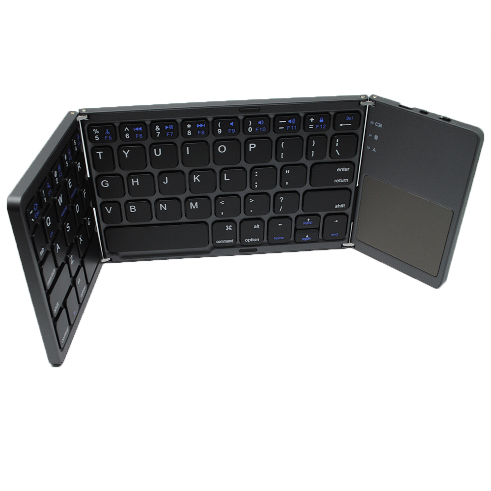 Optimuz Keyboard Bluetooth Three Folding with Touchpad B033