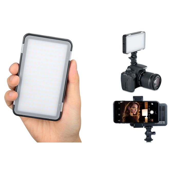 Godox Selfie Light DSLR Smartphone Dimmable Rechargeable - LEDM150 Gambar produk Godox Selfie Light DSLR Smartphone Dimmable Rechargeable - LEDM150