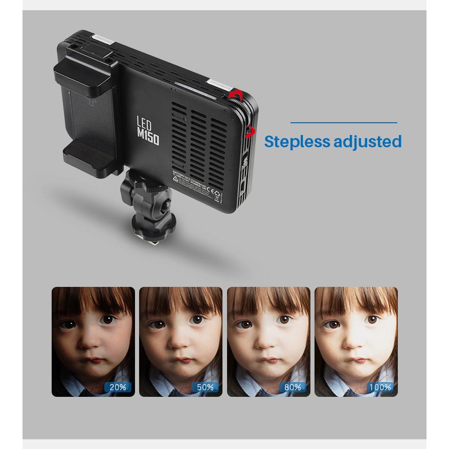 Godox Selfie Light DSLR Smartphone Dimmable Rechargeable - LEDM150 Gambar produk Godox Selfie Light DSLR Smartphone Dimmable Rechargeable - LEDM150