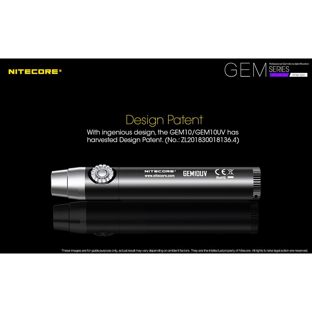Gambar produk Nitecore GEM10UV Senter Indentifikasi Batu Mulia Gemstone Ultraviolet