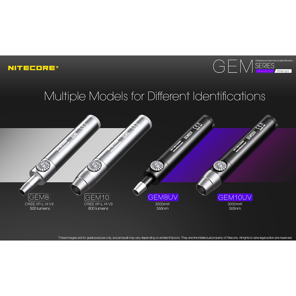 Gambar produk Nitecore GEM10UV Senter Indentifikasi Batu Mulia Gemstone Ultraviolet
