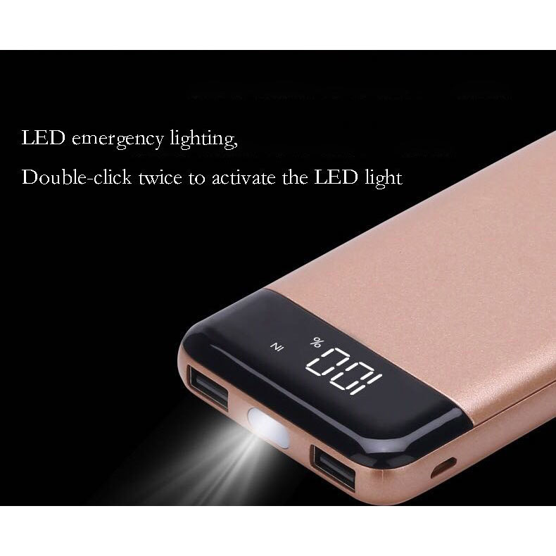 Trustfire Power Bank Quick Charge 2 Port 20000mAh + LED Flash - M200 Gambar produk Trustfire Power Bank Quick Charge 2 Port 20000mAh + LED Flash - M200 - 2