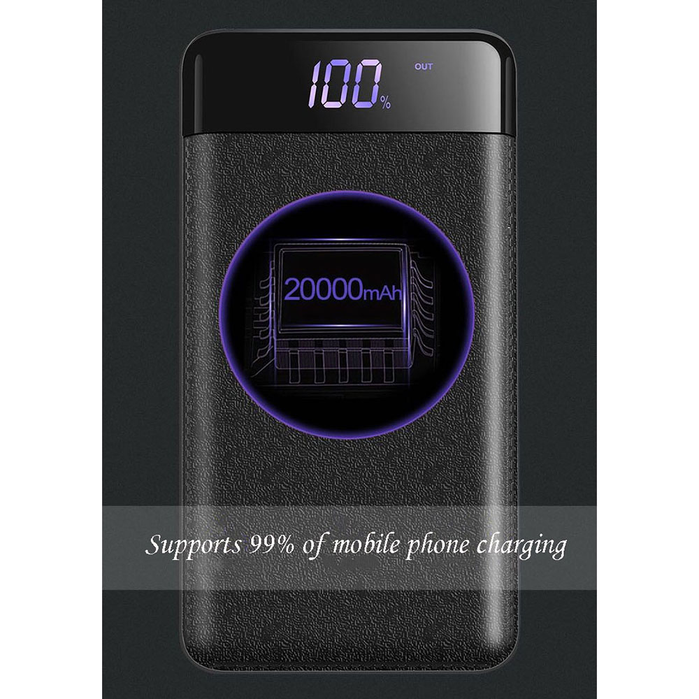 Trustfire Power Bank Quick Charge 2 Port 20000mAh + LED Flash - M200 Gambar produk Trustfire Power Bank Quick Charge 2 Port 20000mAh + LED Flash - M200 - 4