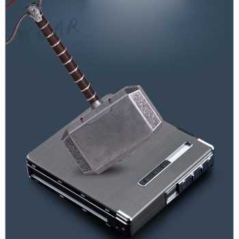 Gambar produk Firetric Kotak Rokok Cigarette Case 20 Slot dengan Korek Elektrik - MK073