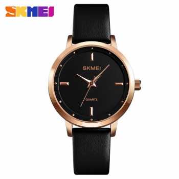 Jam Tangan Wanita Murah - SKMEI Jam Tangan Analog Dress Wanita - 1457 - Black/Black