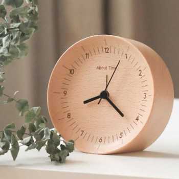 Xiaomi Bela Design Wood Alarm Clock Jam Alarm Kayu About Time - TC1714