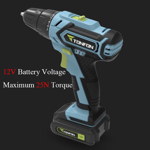 Gambar produk TONFON Wireless Electric Cordless Drill Bor Listrik 12V - 2012004