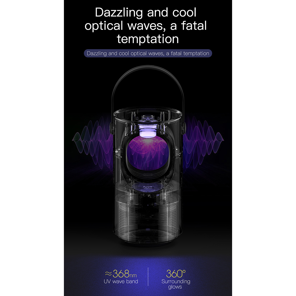 Gambar produk Purple Vortex Pembasmi Nyamuk UV USB Mosquito Killer Lamp - 203