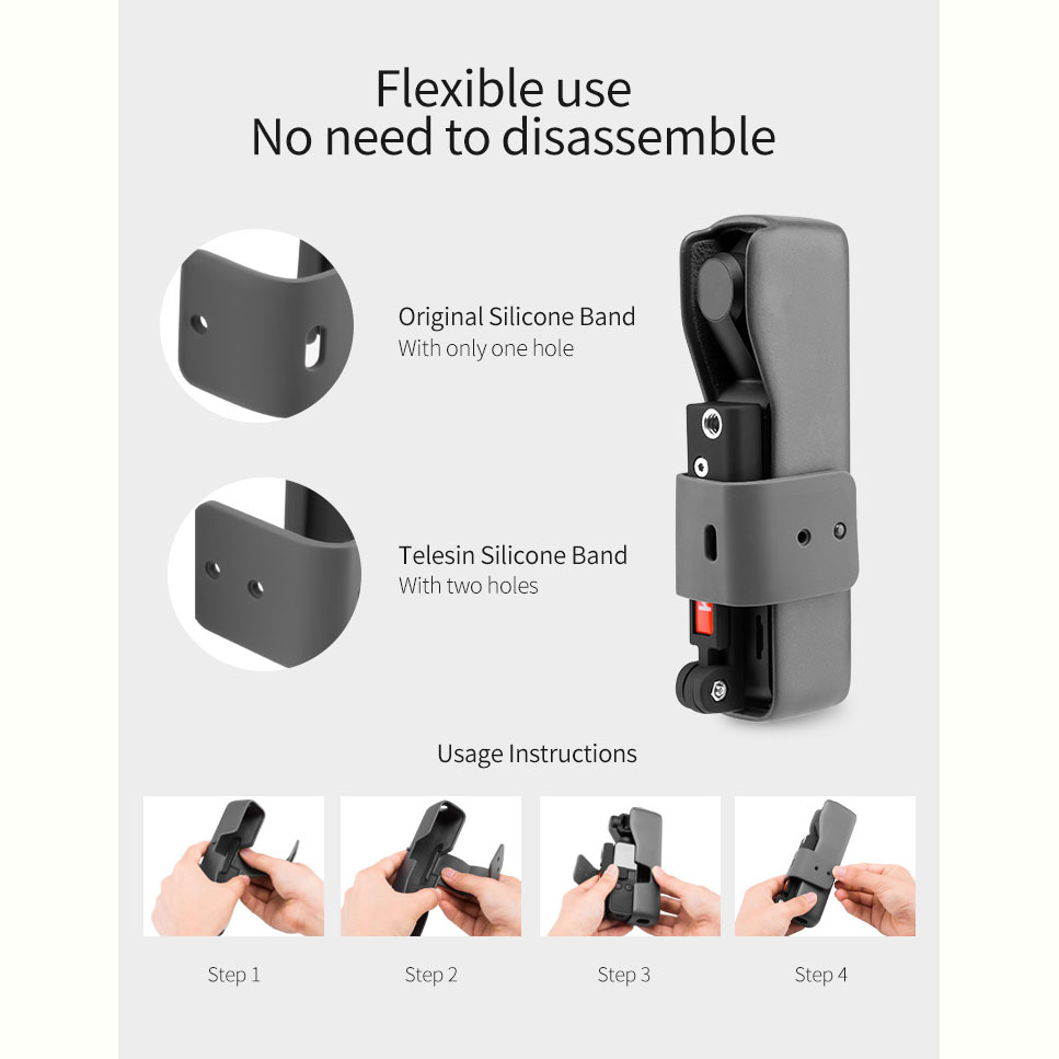 Telesin Koala Bracket Stand Holder Case DJI Osmo Pocket - OS-KLH-001 Gambar produk Telesin Koala Bracket Stand Holder Case DJI Osmo Pocket - OS-KLH-001