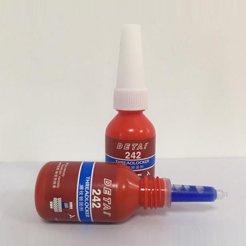 DETAI Cairan Liquid Threadlocker Blue Anaerobic Sealant Glue 10ml 242 No Color