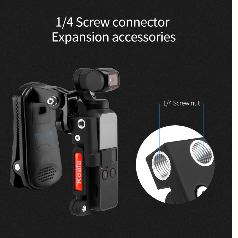 Telesin Koala Bracket Stand Holder Case DJI Osmo Pocket - OS-KLH-001 Gambar produk Telesin Koala Bracket Stand Holder Case DJI Osmo Pocket - OS-KLH-001