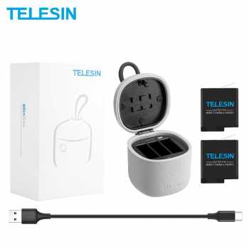 Gambar produk Telesin Charger Baterai 3 Slot Card Reader 2xBattery GoPro Hero 5/6/7