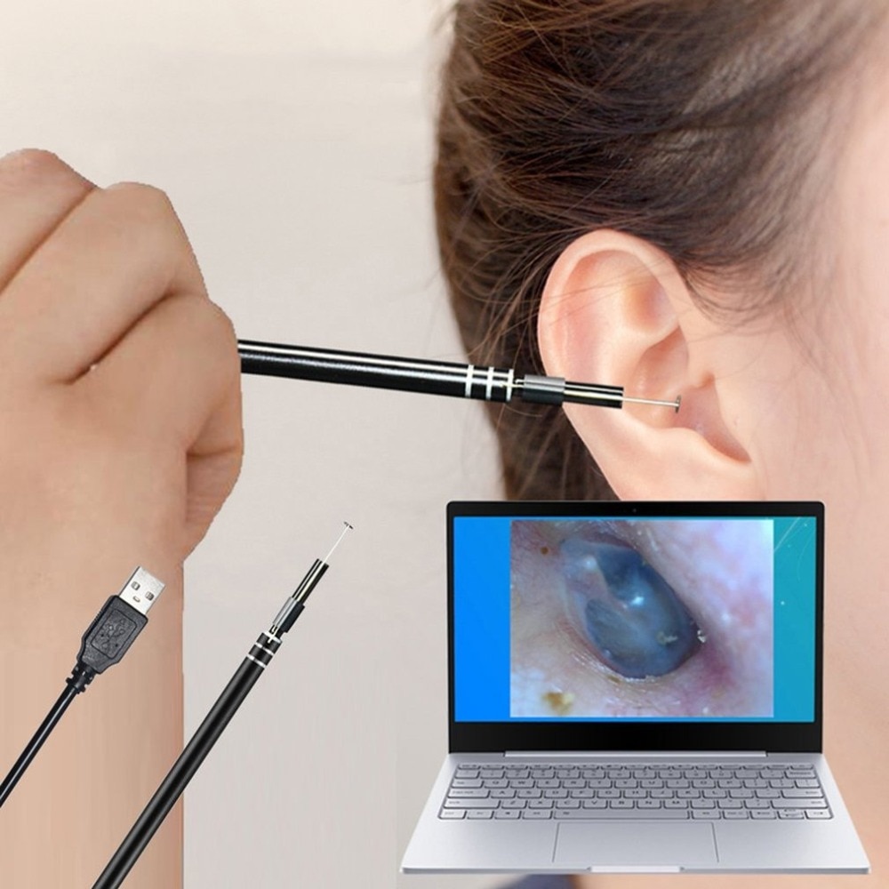 UKiss Kamera Endoscope HD Visual USB Earpick 5.5mm EU0 Black