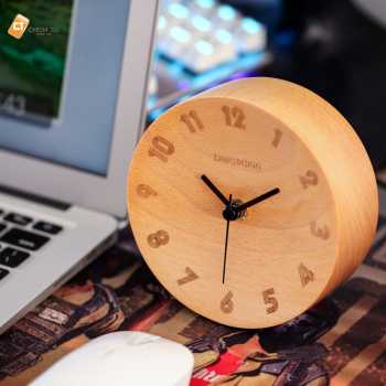 Gambar produk Xiaomi Bela Design Wood Clock Jam Kayu About Time - TC1817