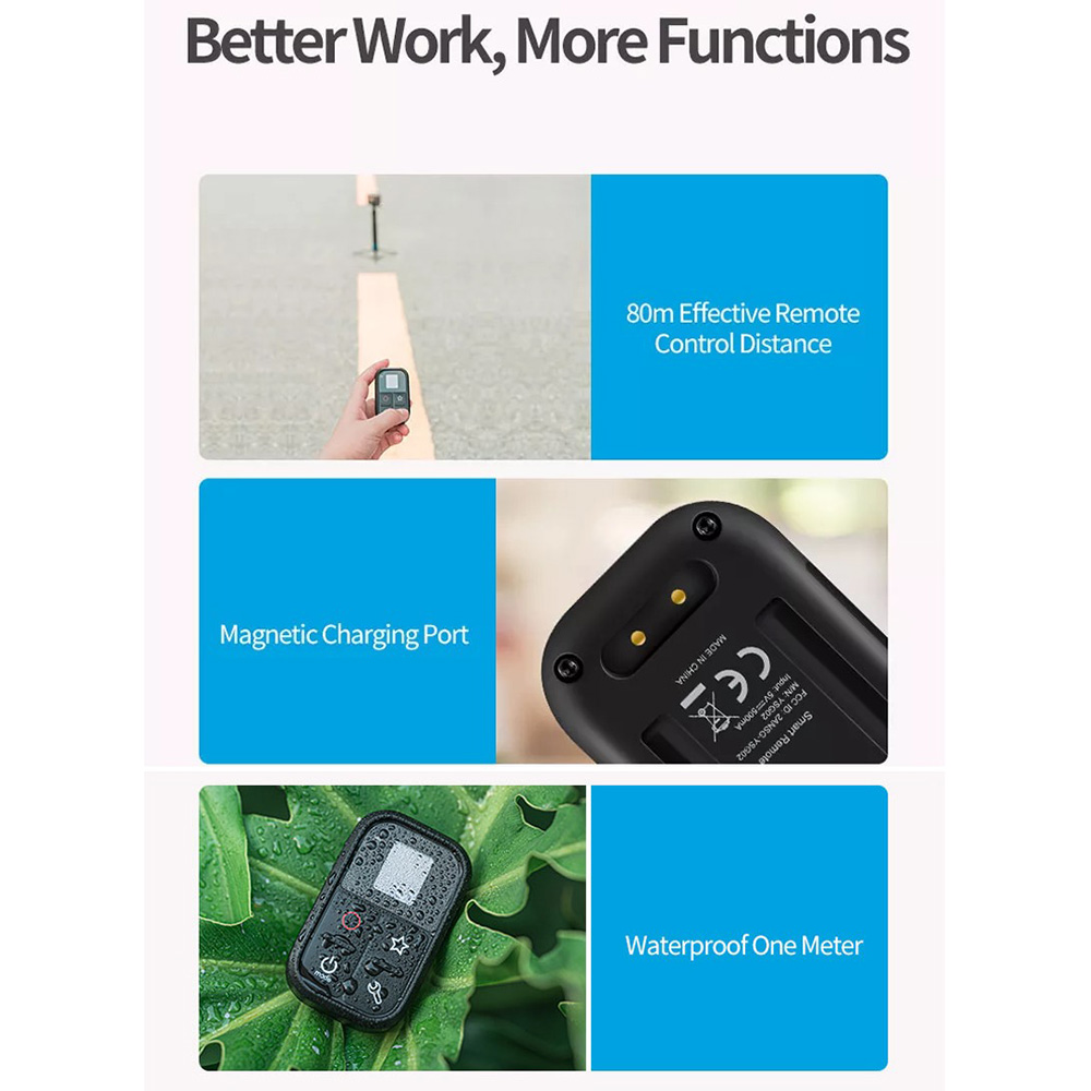 Telesin Smart WiFi Remote Control LCD for GoPro - GP-RMT-T02 Gambar produk Telesin Smart WiFi Remote Control LCD for GoPro - GP-RMT-T02