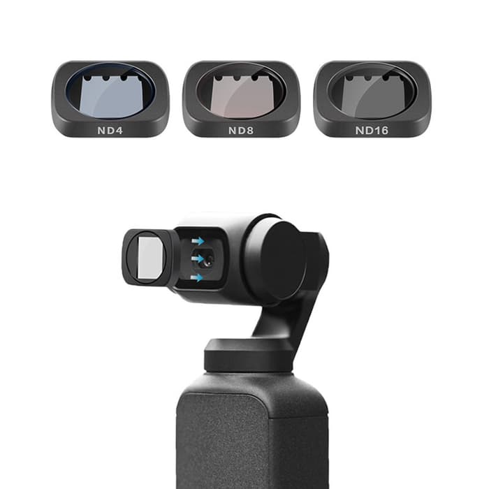 Gambar produk Telesin Lensa ND Filter Lens ND4 ND8 ND16 3 PCS for DJI Osmo Pocket