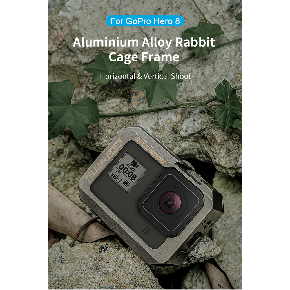 Telesin Frame Housing Case Bumper Aluminium GoPro Hero 8 GP-FMS-802 Gambar produk Telesin Frame Housing Case Bumper Aluminium GoPro Hero 8 GP-FMS-802