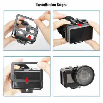 Gambar produk Telesin Protective Aluminum Frame Case UV Filter for DJI Osmo Action