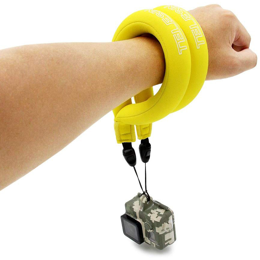 Telesin Waterproof Camera Hand Wrist Lanyard Float GoPro - GP-FLT-STP Gambar produk Telesin Waterproof Camera Hand Wrist Lanyard Float GoPro - GP-FLT-STP