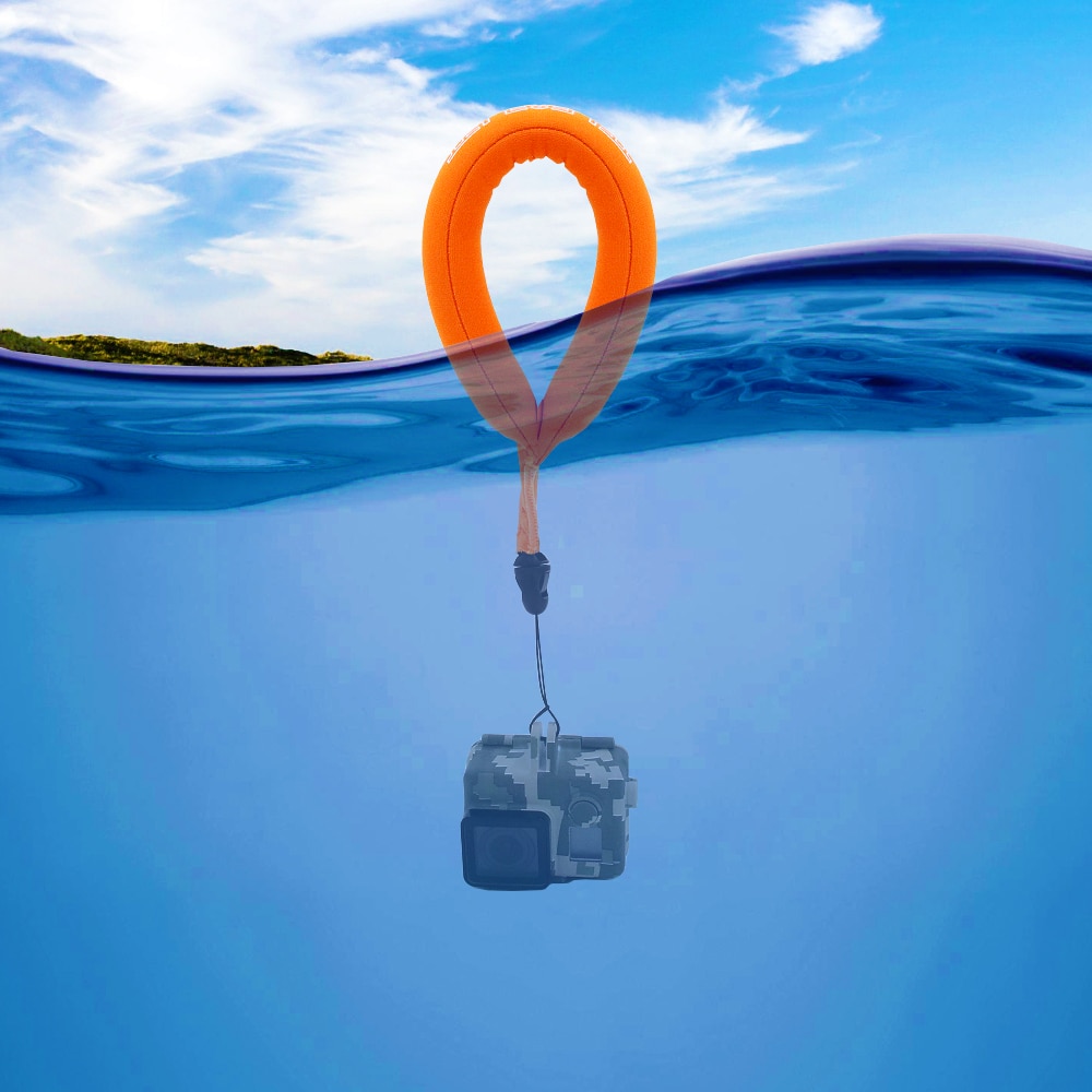 Telesin Waterproof Camera Hand Wrist Lanyard Float GoPro - GP-FLT-STP Gambar produk Telesin Waterproof Camera Hand Wrist Lanyard Float GoPro - GP-FLT-STP