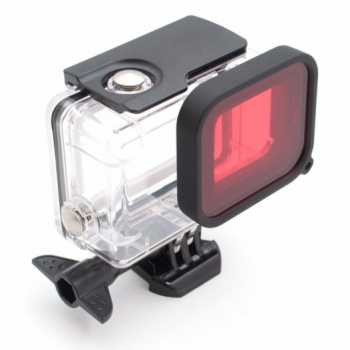 Telesin Lensa Red Diving Filter Lens GoPro Hero 5/6/7 Case GP-WTP-501