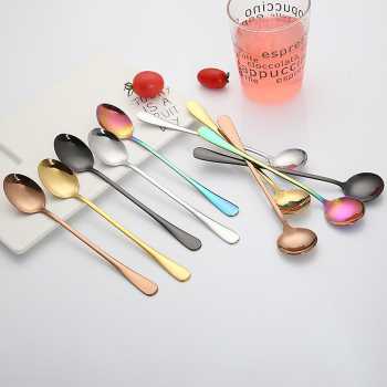 Gambar produk Szpoon Sendok Teh Gagang Panjang Long Tea Spoon Stainless Steel 23.8cm - F80