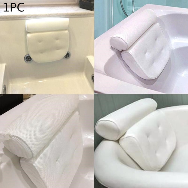 LemonBest Bantal Sandaran Bathtub SPA Pillow Cushion SPC3D White
