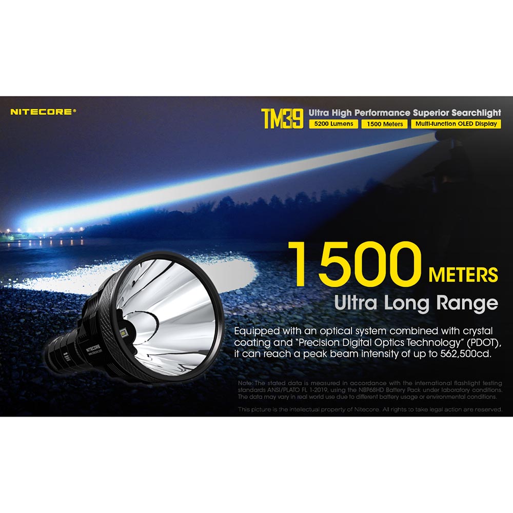 Gambar produk NITECORE Senter LED Luminus SBT-90 Gen2 Waterproof IP68 5200 Lumens - TM39 - 2