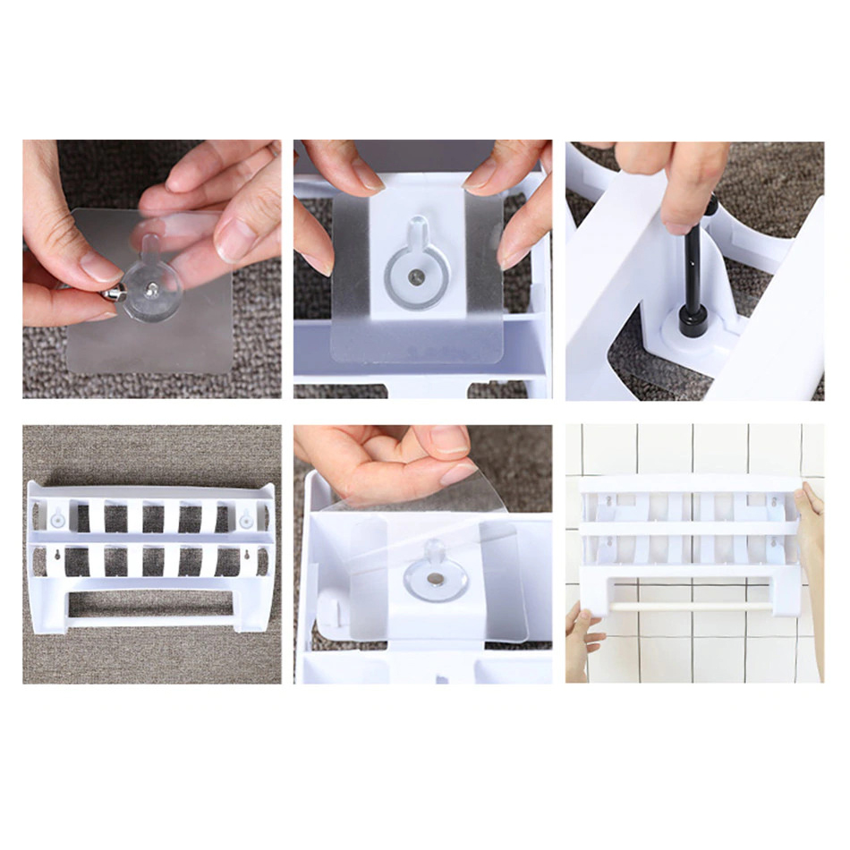 Gambar produk ADOREHOUSE Rak Organizer Tisu Tin Foil Food Wrap Cutter Storage - R60V