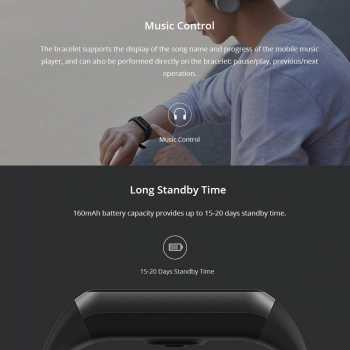 Gambar produk Xiaomi Huami Amazfit Band Cor 2 Sport Smartwatch Heart Rate Monitor