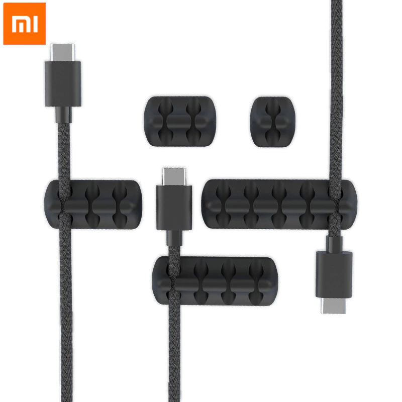 Gambar produk Xiaomi Bcase Klip Kabel Silicone Cable Clip Organizer 5PCS - DSHJ-B-1991