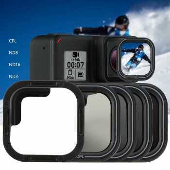 Gambar produk Telesin Filter Lensa ND8 ND16 ND32 CPL GoPro Hero 8 - GP-FLT-807