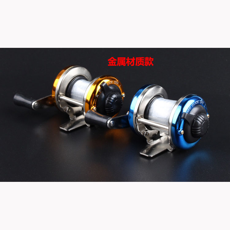 PULLINE Reel Pancing Mini Baitcasting Fishing Reel 3.0:1 100 - AC100 - Red