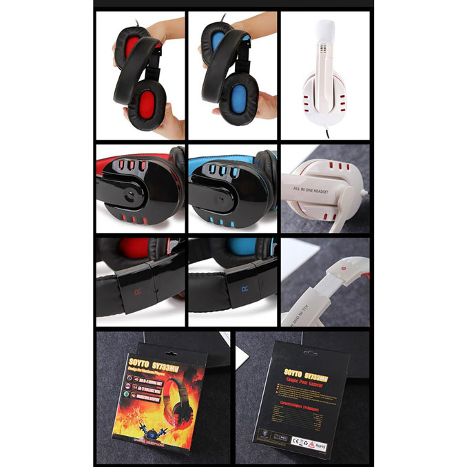 Gambar produk SOYTO Gaming Headphone Headset with Mic - SY733MV