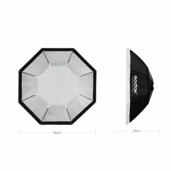 Gambar produk Godox Softbox Reflector Octagonal Honeycomb Grid Bowens Mount 95cm - SB-FW-95