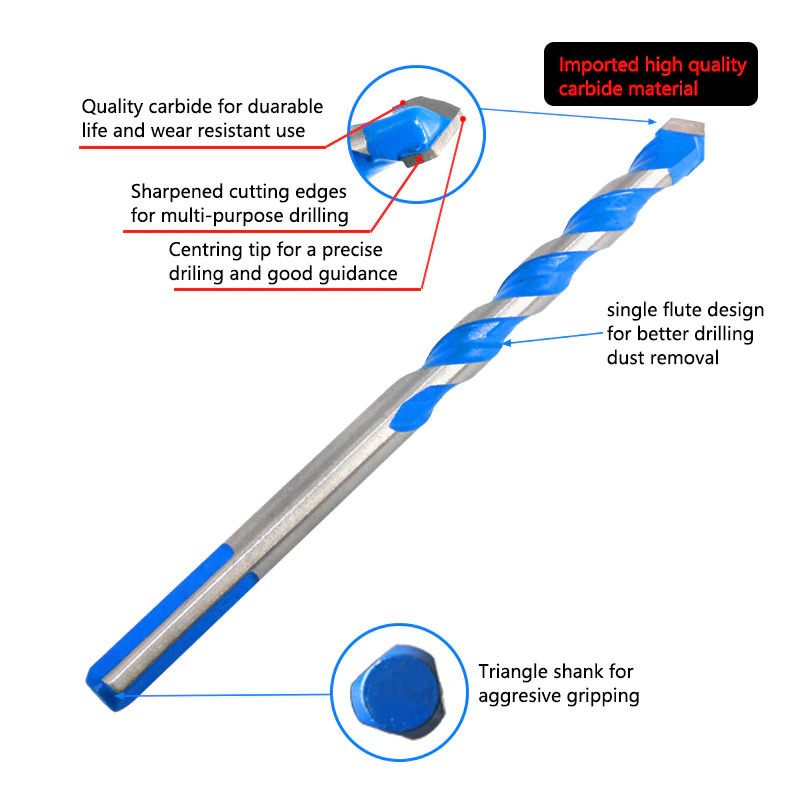 Gambar produk Lavie Mata Bor Triangle Bits Stainless Steel 8mm - L2075