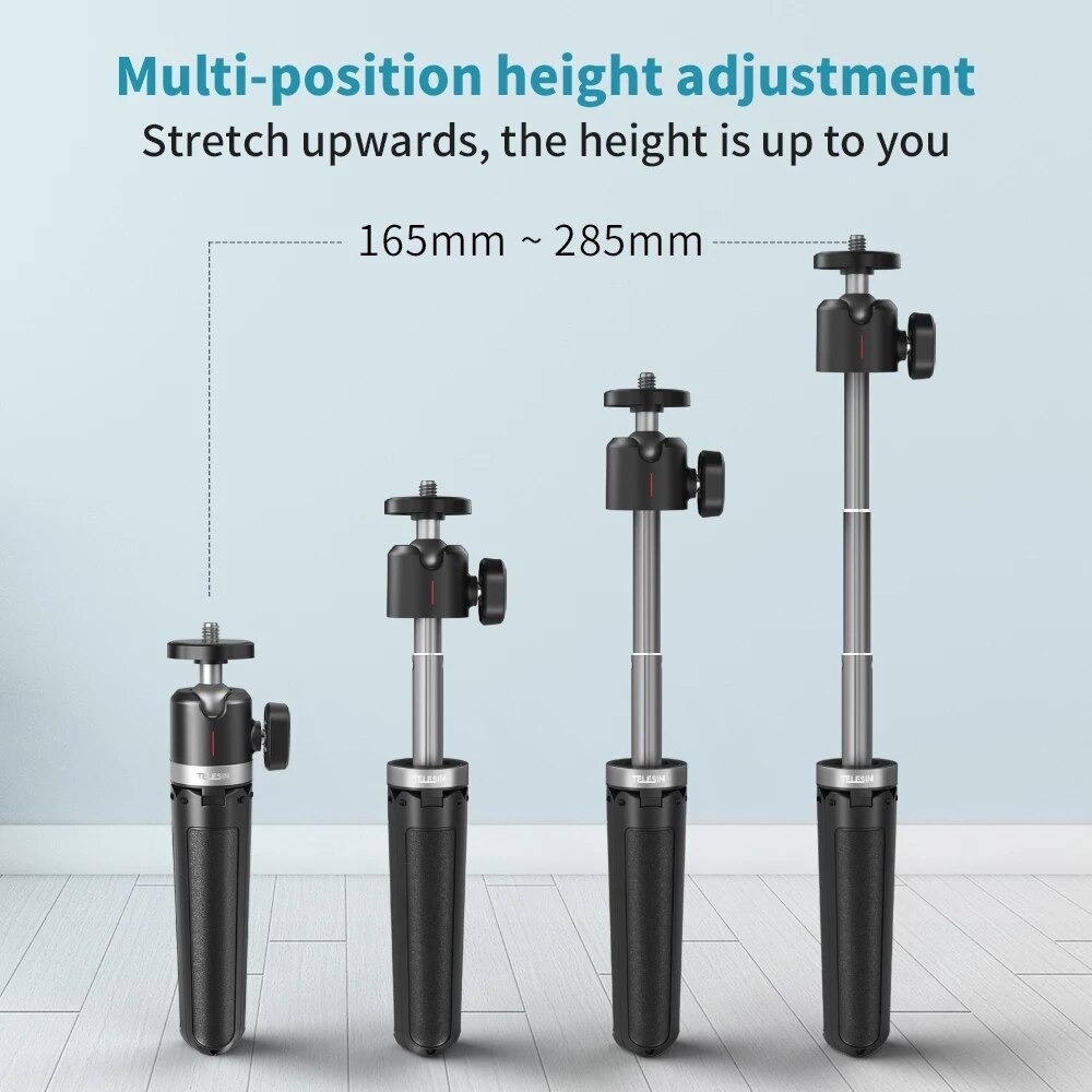Telesin Mini Tripod Tongsis Selfie Stick Smartphone and DSLR - GP-MNP-091-W Gambar produk Telesin Mini Tripod Tongsis Selfie Stick Smartphone and DSLR - GP-MNP-091-W