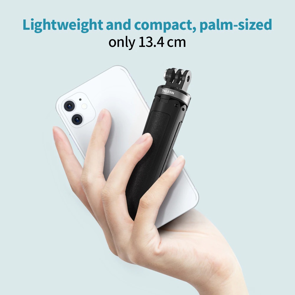 Telesin Mini Tripod Tongsis Selfie Stick Smartphone and DSLR - GP-MNP-091-W Gambar produk Telesin Mini Tripod Tongsis Selfie Stick Smartphone and DSLR - GP-MNP-091-W