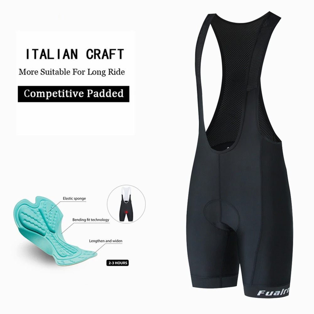 Gambar produk FUALRNY Pakaian Olahraga Sepeda Pria Tights Gel Padded L - SRDK-01