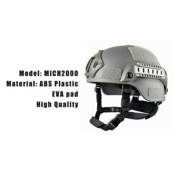 Gambar produk TaffSPORT Helm Tactical Airsoft Gun Paintball CS SWAT Helmet - MICH2000
