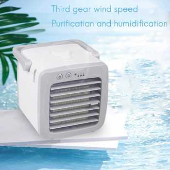 Gambar produk JENNIOEM Air Cooler Mini Fan AC Kipas Penyejuk Ruangan 200ml - SL09