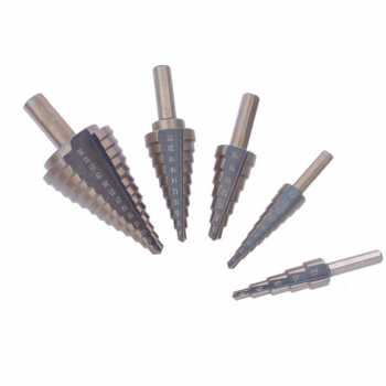 Drillpro Mata Bor Pagoda Spiral Drill Titanium HSS 5 PCS - BIHH480