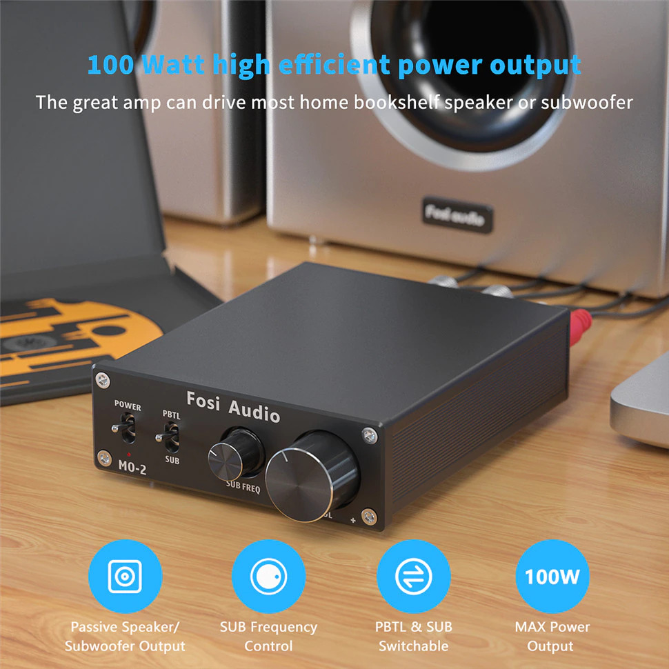 Gambar produk Fosi Audio Subwoofer Amplifier Mono Channel 100W TPA3116 - M0-2