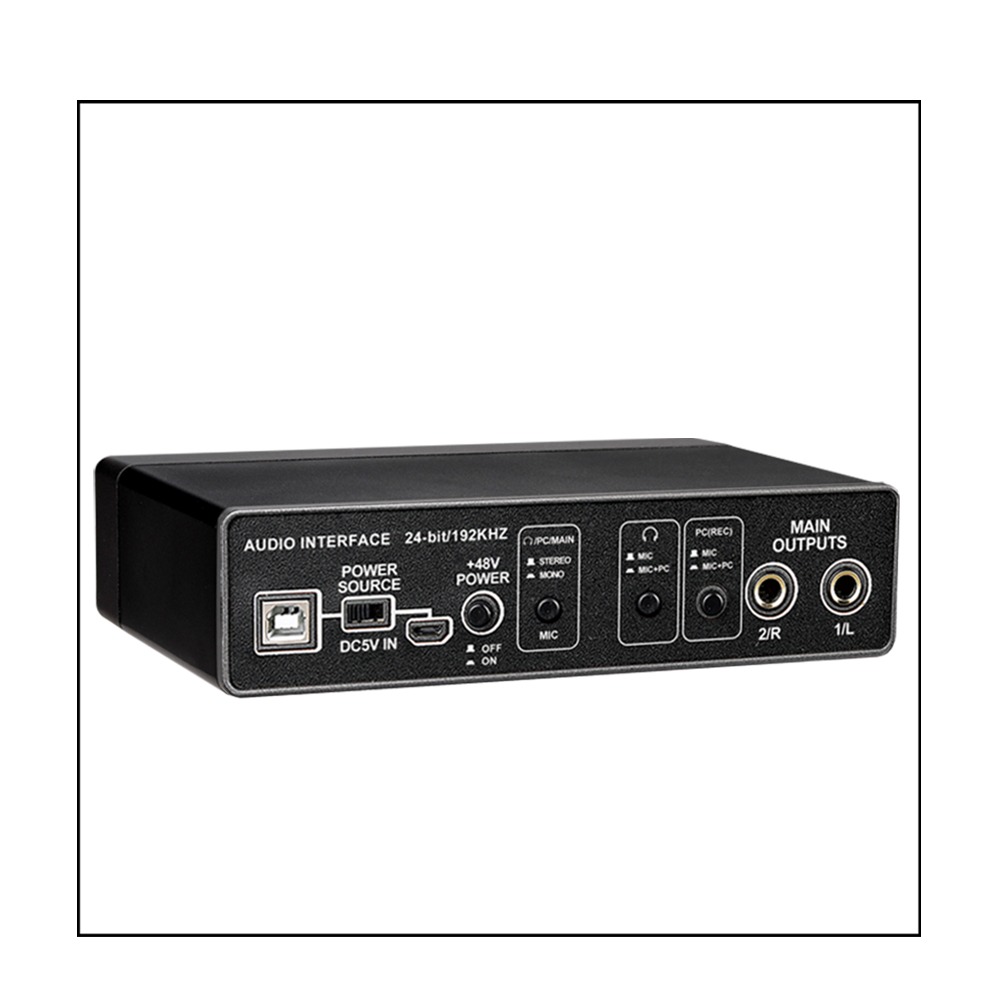 Gambar produk TEYUN Microphone Hi-Fi Sound Card Amplifier USB Live Broadcast - Q-22