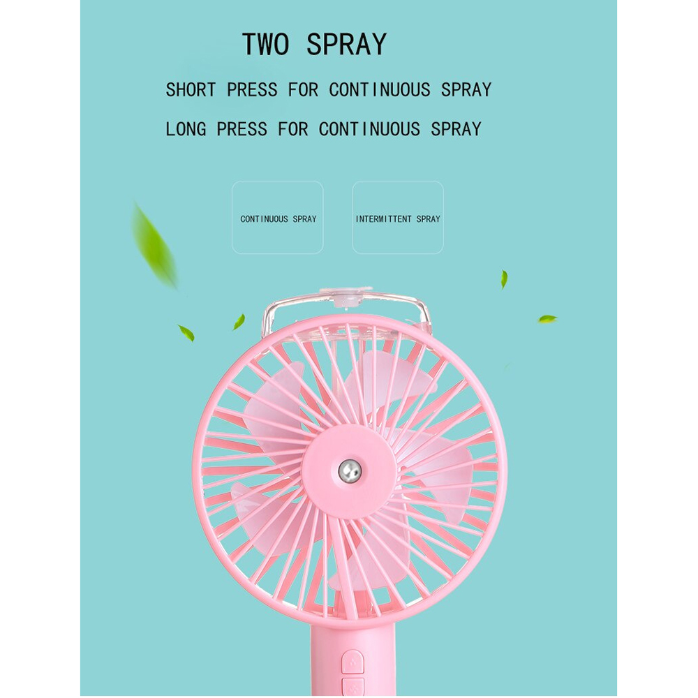 Gambar produk HUANJI Kipas Angin Meja Humidifying Spray Portable Fan - HG-F168