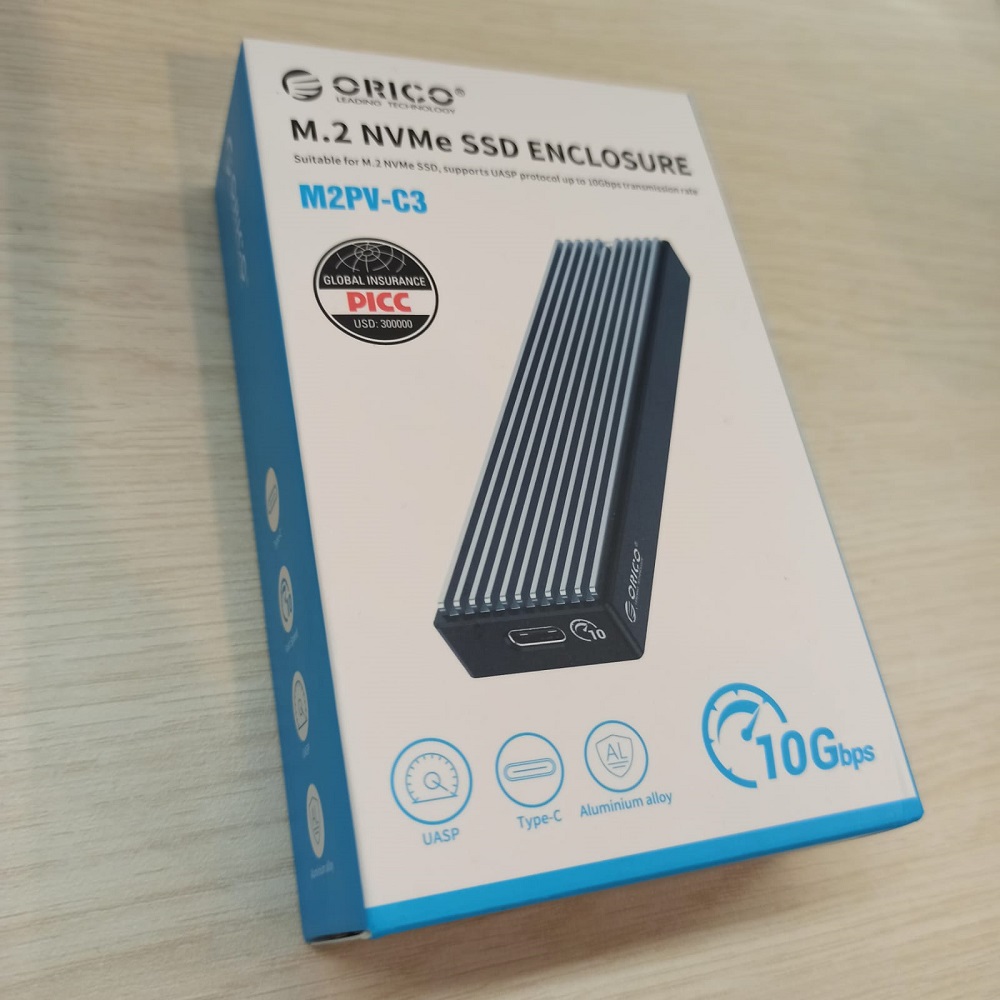 Gambar produk Orico Adaptor Enclosure NVMe M.2 SSD to USB 3.1 Type C - M2PV-C3